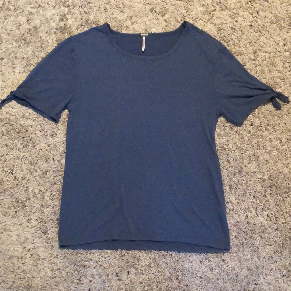 Self-Tie Split-Sleeve Top